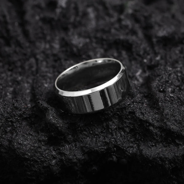 Partnerringe Silberring unsiex Ring Größe 6-13 aus Edelstahl
