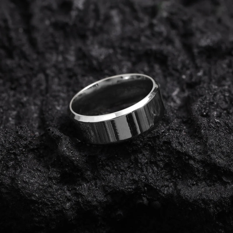 Partnerringe Silberring unsiex Ring Größe 6-13 aus Edelstahl