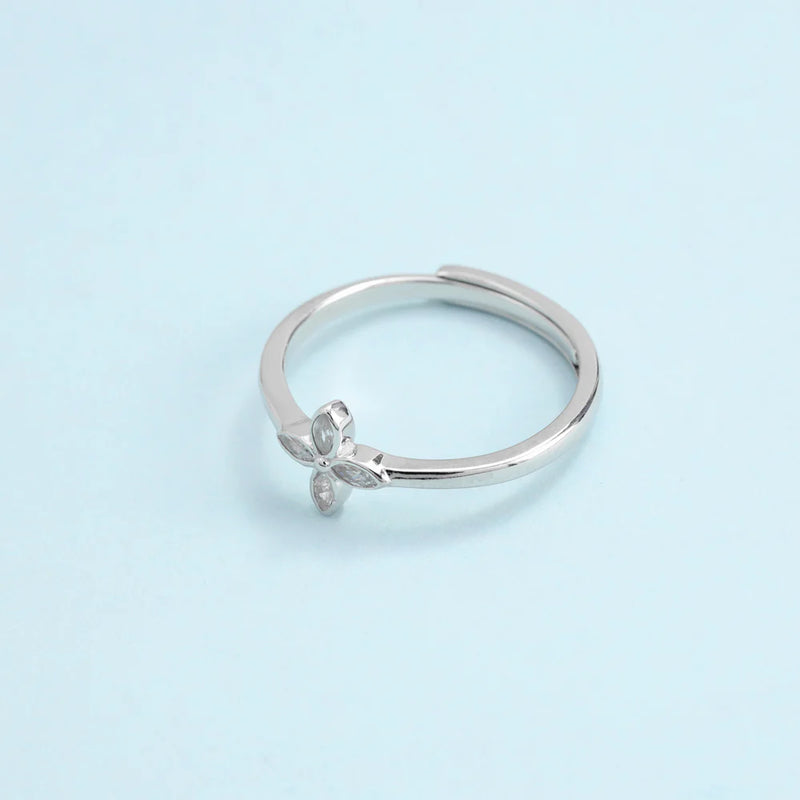 Damen Silberring Zirkonia Ring aus 925 Sterlingsilber