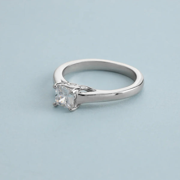 Verlobungsring Antragsring Damen Silberring Zirkonia Ring Größe 5-9 aus 925 Sterlingsilber