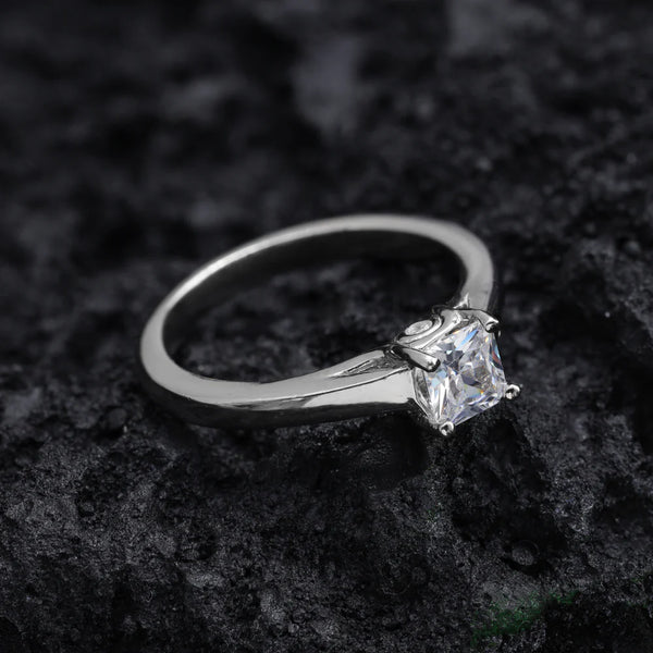 Verlobungsring Antragsring Damen Silberring Zirkonia Ring Größe 5-9 aus 925 Sterlingsilber