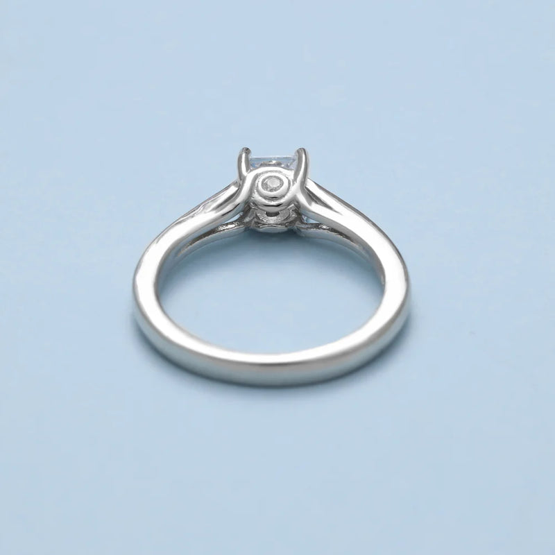 Verlobungsring Antragsring Damen Silberring Zirkonia Ring Größe 5-9 aus 925 Sterlingsilber