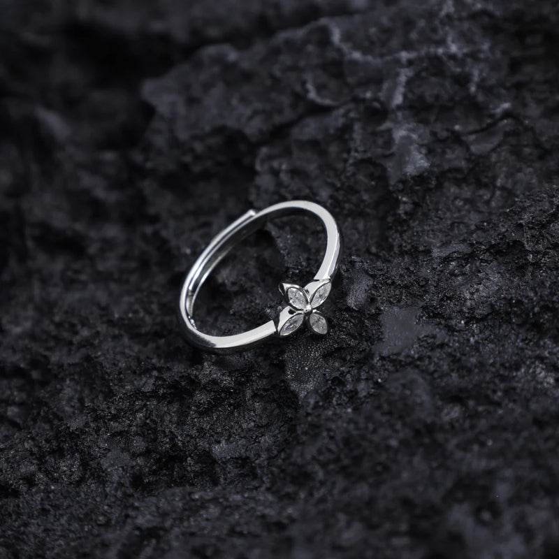 Damen Silberring Zirkonia Ring aus 925 Sterlingsilber