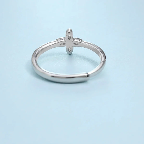 Damen Silberring Zirkonia Ring aus 925 Sterlingsilber