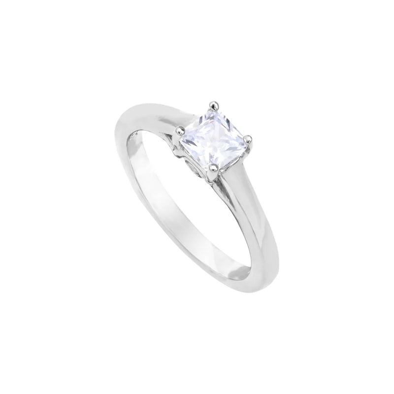 Verlobungsring Antragsring Damen Silberring Zirkonia Ring Größe 5-9 aus 925 Sterlingsilber